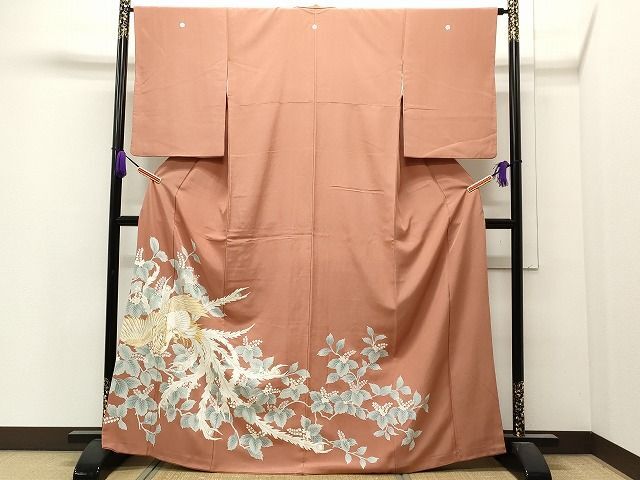 平和屋着物■豪華色留袖　金糸刺繍　鳳凰草花文　逸品　CAAI2048id