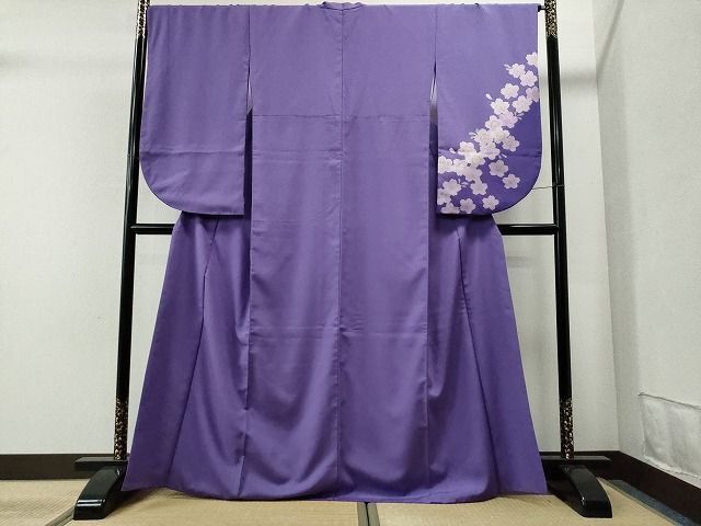 平和屋着物■訪問着　舞桜文　暈し染め　洗える着物　CAAI8201yc