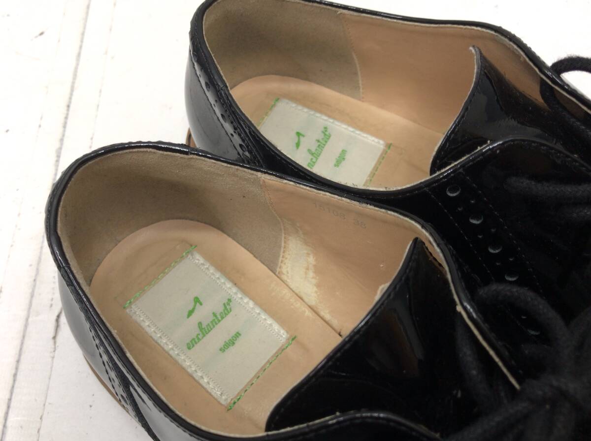 enchanted エンチャンテッド シューズ ブラック 38 レディース 24102102_画像5