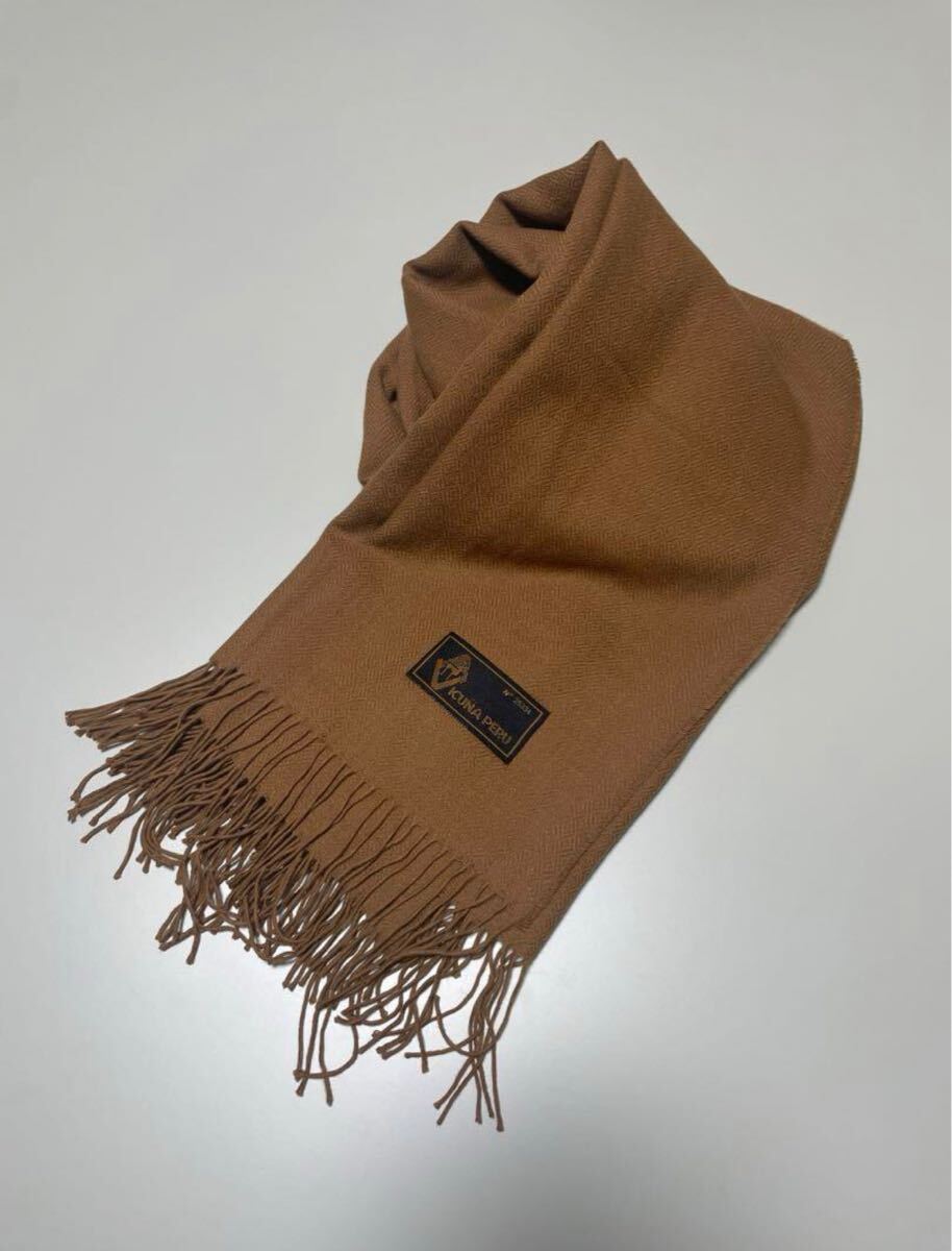 定価40万 vicuna ビキューナ ビクーニャ 100% 大判 マフラー 定価40万 vicuna ビキューナ ビクーニャ 100% 大判 マフラー
