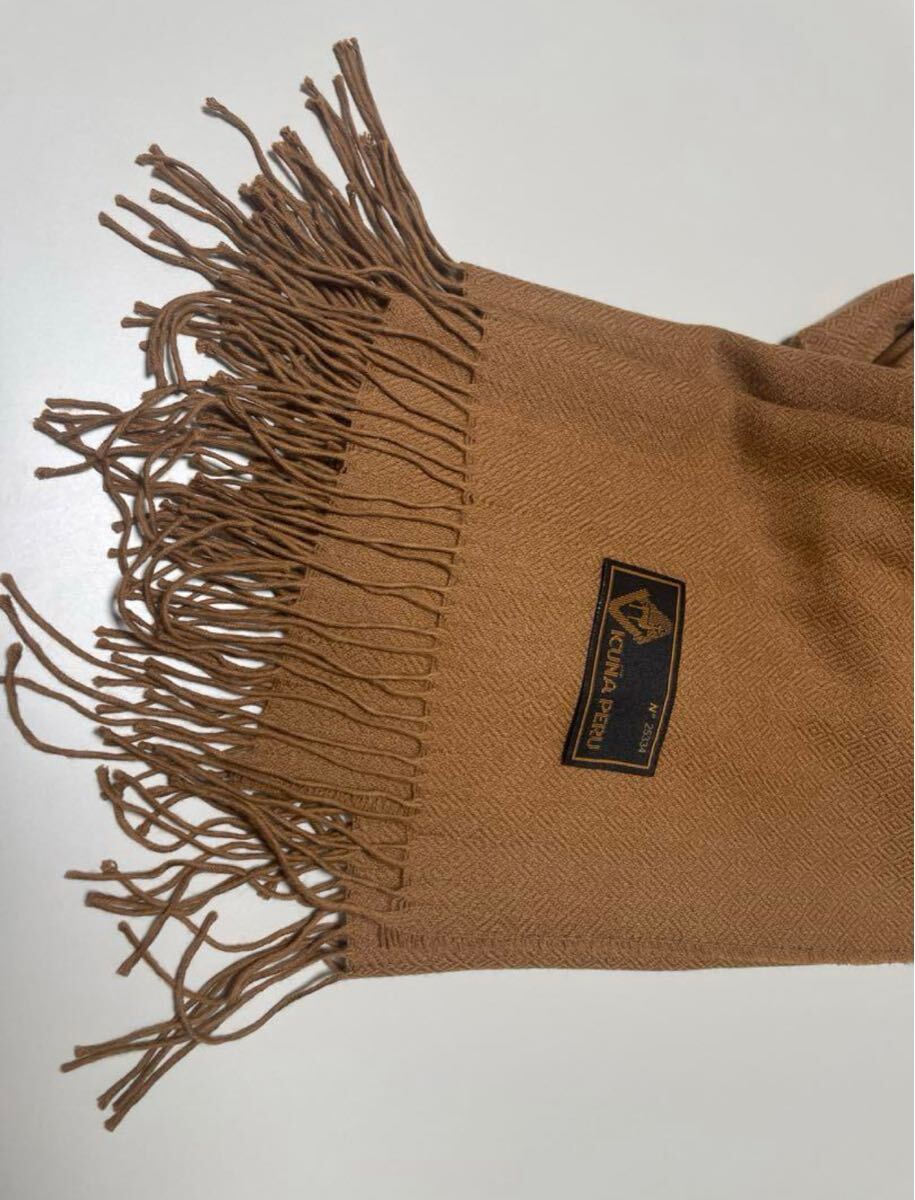 定価40万 vicuna ビキューナ ビクーニャ 100% 大判 マフラー 定価40万 vicuna ビキューナ ビクーニャ 100% 大判 マフラー