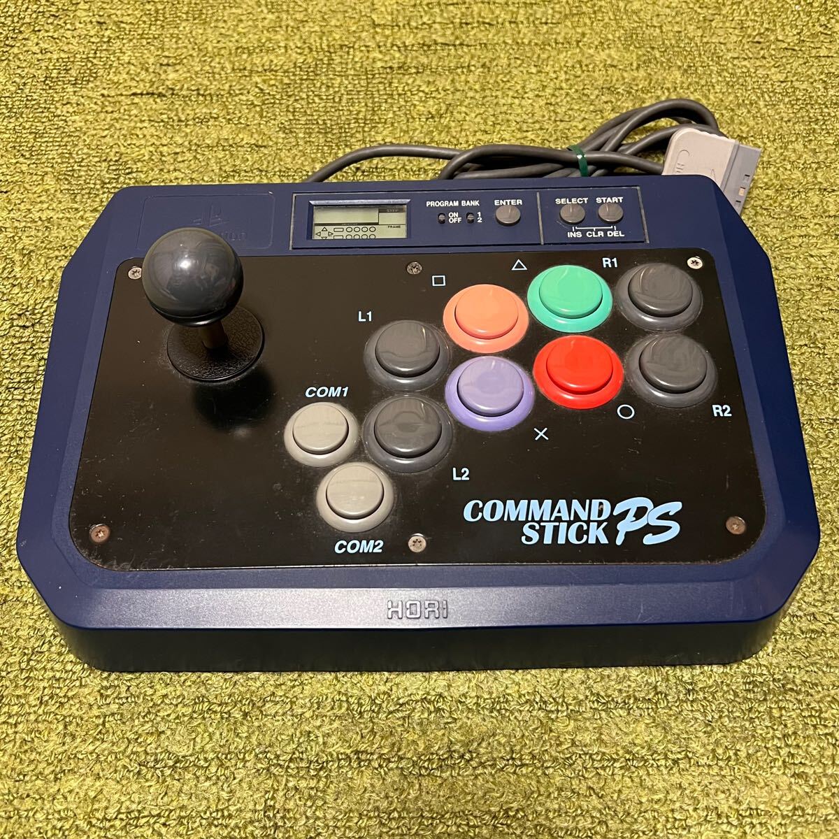 プレイステーション コントローラー PS ホリ HORI 日本製 アーケード コントローラー コマンド スティック PS HPS-11 中古品