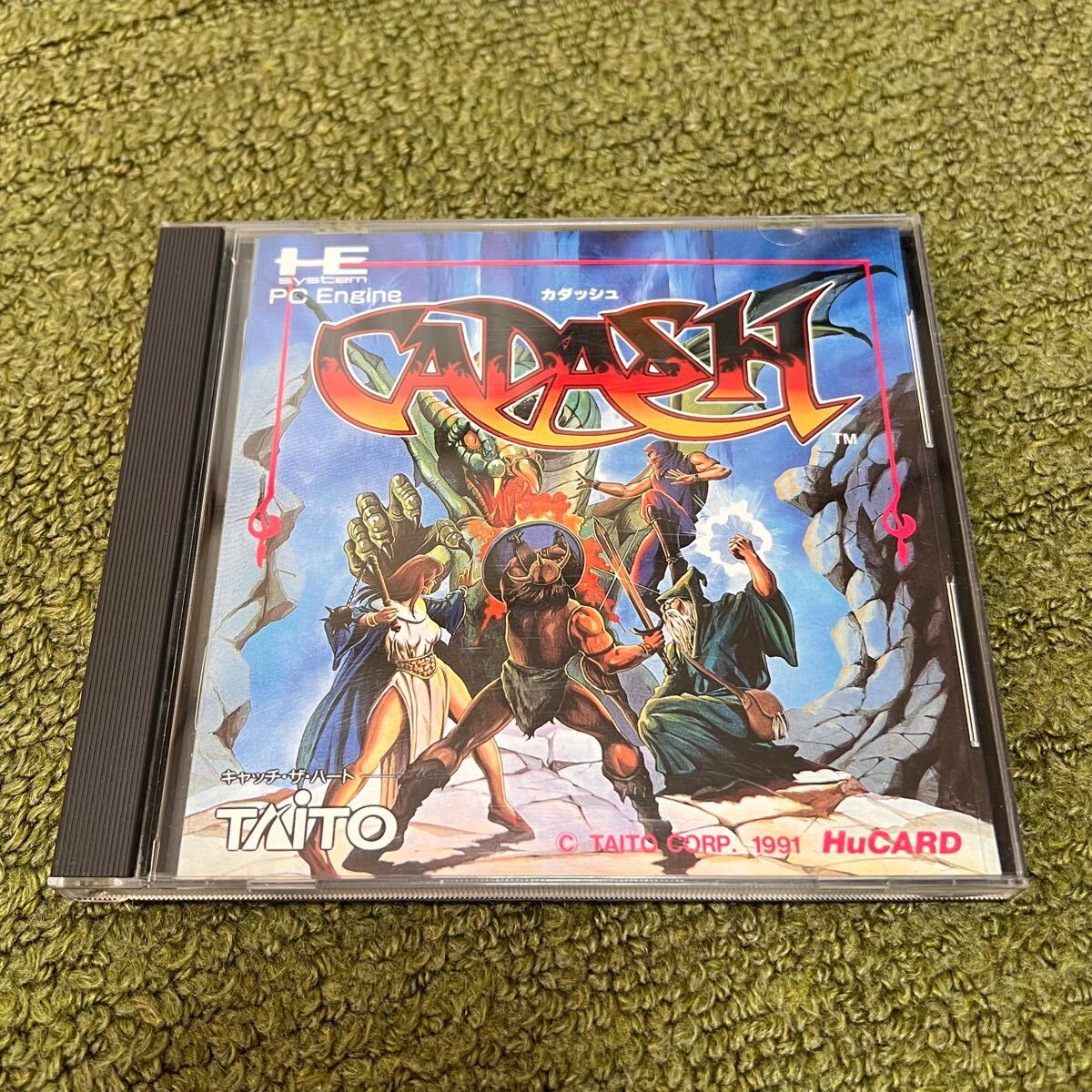 PCE PCエンジン Huカード カダッシュ CADASH タイトー TAITO 箱説付 中古品