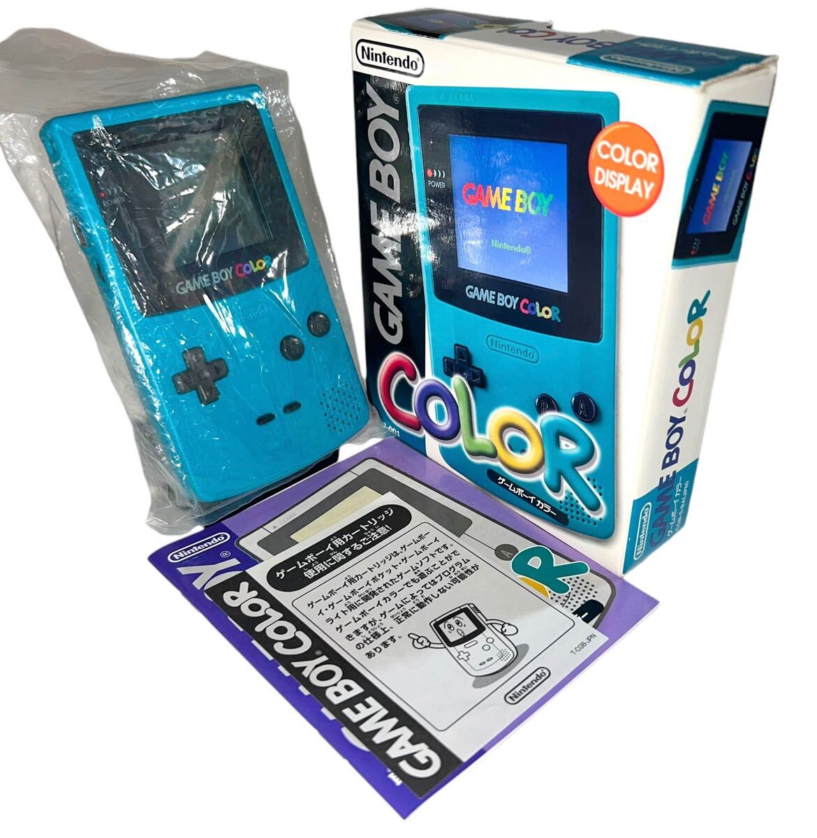 デッドストック　ほぼ未使用　ゲームボーイカラー　ブルー