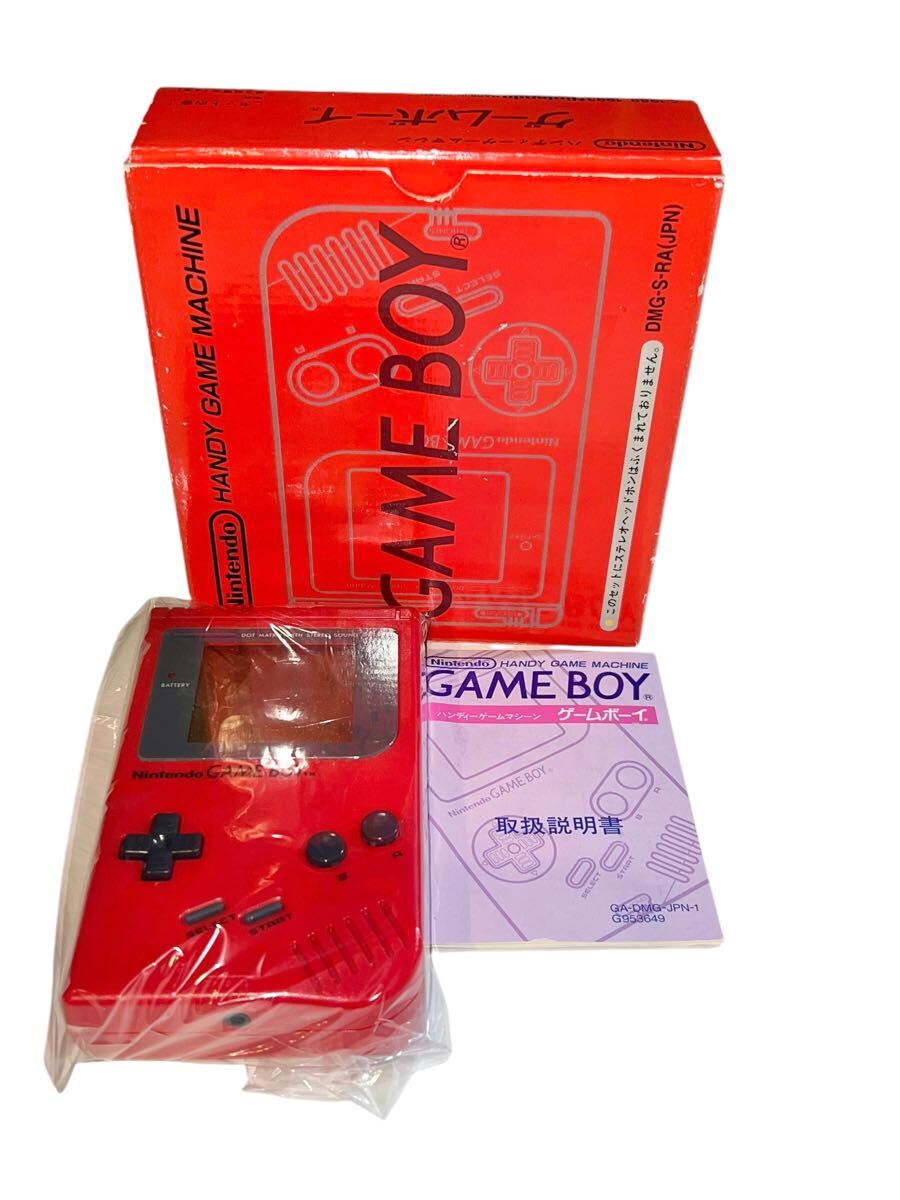初代ゲームボーイ レッド ゲームボーイ本体 箱説あり GAMEBOY 初代ゲームボーイ レッド ゲームボーイ本体 箱説あり GAMEBOY