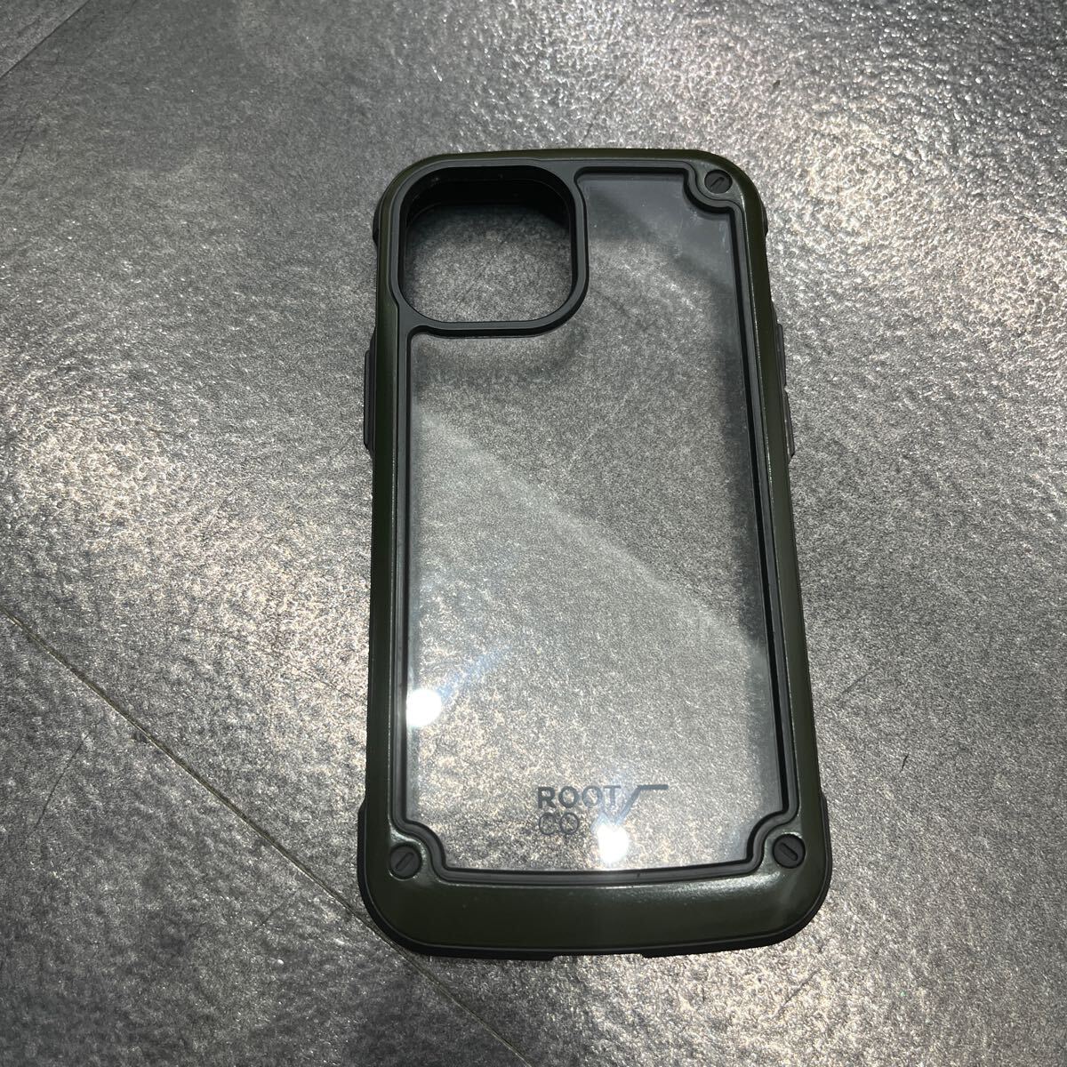 送料185円iPhone 13 mini ROOT CO.ルートコー　スマホケース カーキ