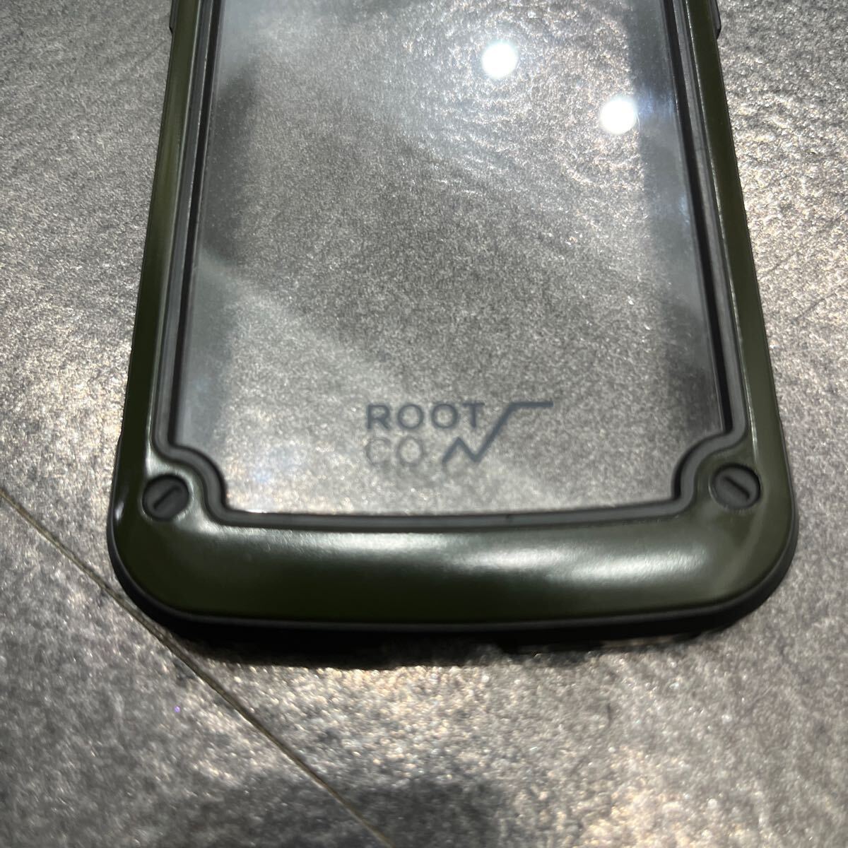 送料185円iPhone 13 mini ROOT CO.ルートコー スマホケース カーキ