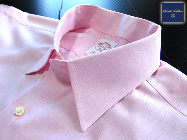 ★美品 ブルックスブラザーズ BROOKS BROTHERS アクティブドレスシャツ 長袖 Lサイズ 希少品 ブルックスプレミアム・ピンク