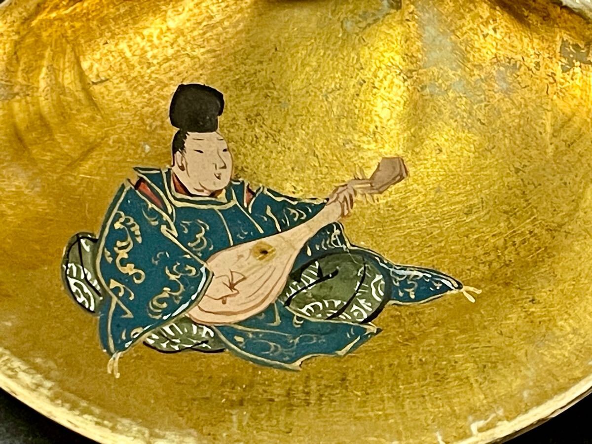 2024年新作 Bibian 比比昂- 大和絵貝合わせ香合蛤香合金彩細密画 「母」 工芸品