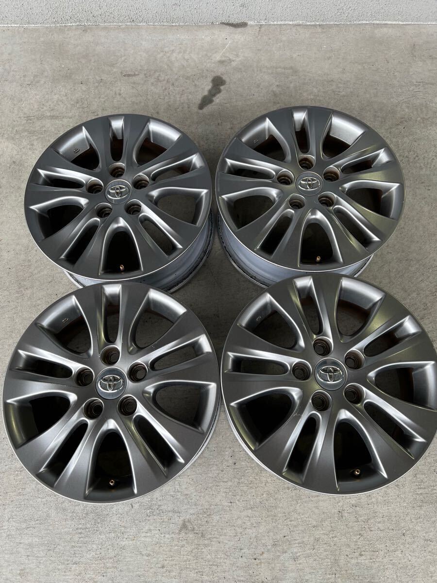 激安 中古 4本セットトヨタ ヴォクシー/ノア 70系 純正 アルミホイール 16インチ 6J インセット+50 PCD114.3 5穴 