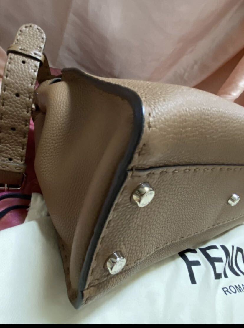 FENDI フェンディ ピーカブー セレリア ブラウン キャメル 正規 FENDI フェンディ ピーカブー セレリア ブラウン キャメル 正規