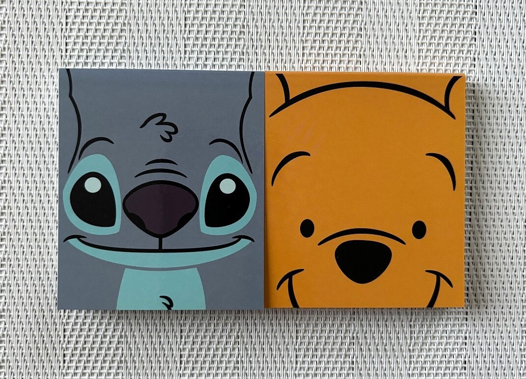 ☆【DISNEY】★未使用★ビッグフェイス メモ帳 2冊(cè)セット TDR プーさん スティッチ ディズニー☆