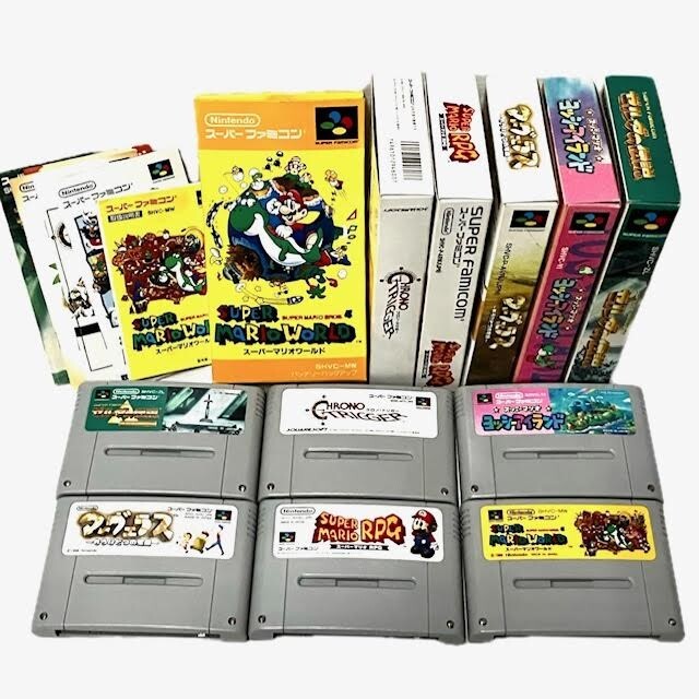 仙67【6点】SFC ゲームソフト カセット まとめ売り スーファミ スーパーファミコン 箱 取説付き / ゼルダの伝説 / スーパーマリオRPG 他