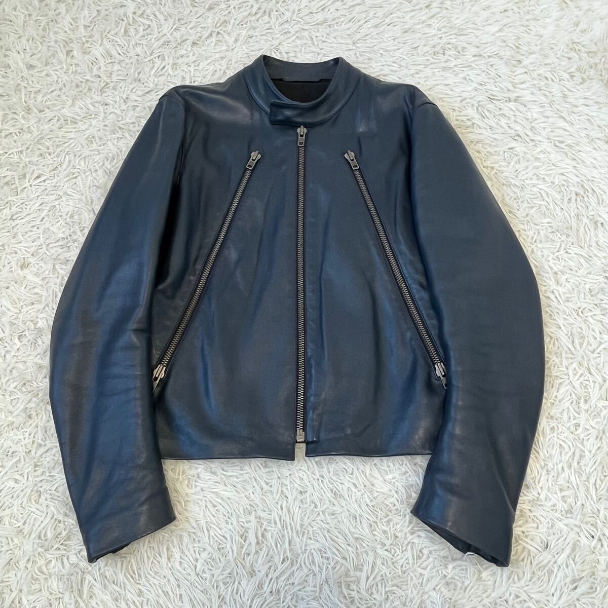 Margiela マルジェラ レザー ライダース ジャケット 本革 5zip Margiela マルジェラ レザー ライダース ジャケット 本革 5zip