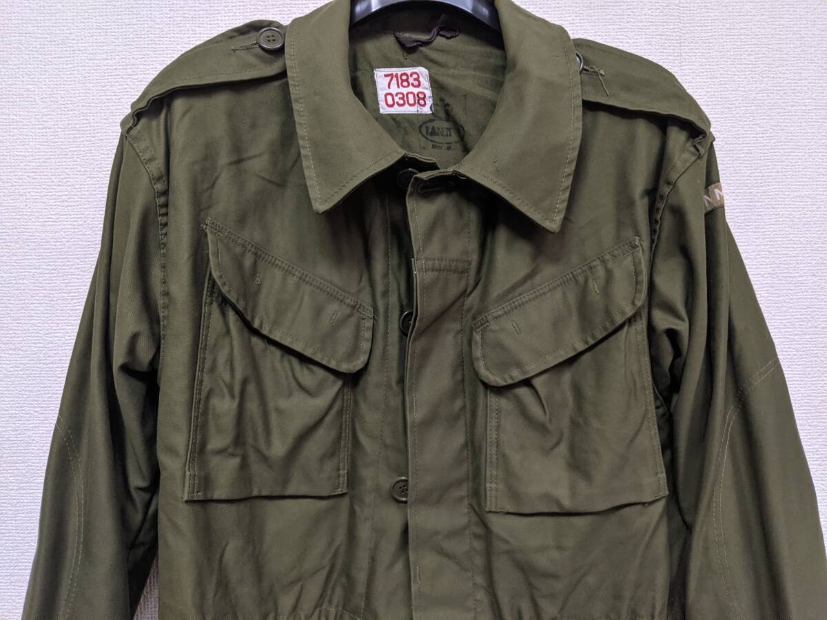 70s 80s 未使用 フィールドジャケット 実物 デンマーク軍 オリーブグリーン ミリタリージャケット ユーロ ビンテージ 検索 M65 M51 M43 M47