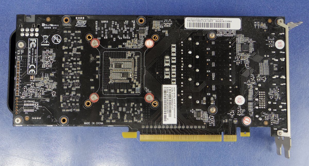 [ утиль ] графическая плата Palit GeForce GTX 1060 6GB StormX(NE51060015J9-1061F)glabo видео карта F102806