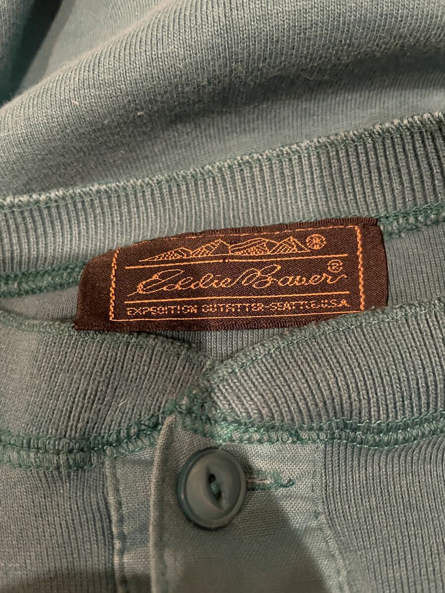 Eddie Bauer ヘンリーネックロングスリーブTシャツ VINTAGE Eddie Bauer ヘンリーネックロングスリーブTシャツ VINTAGE