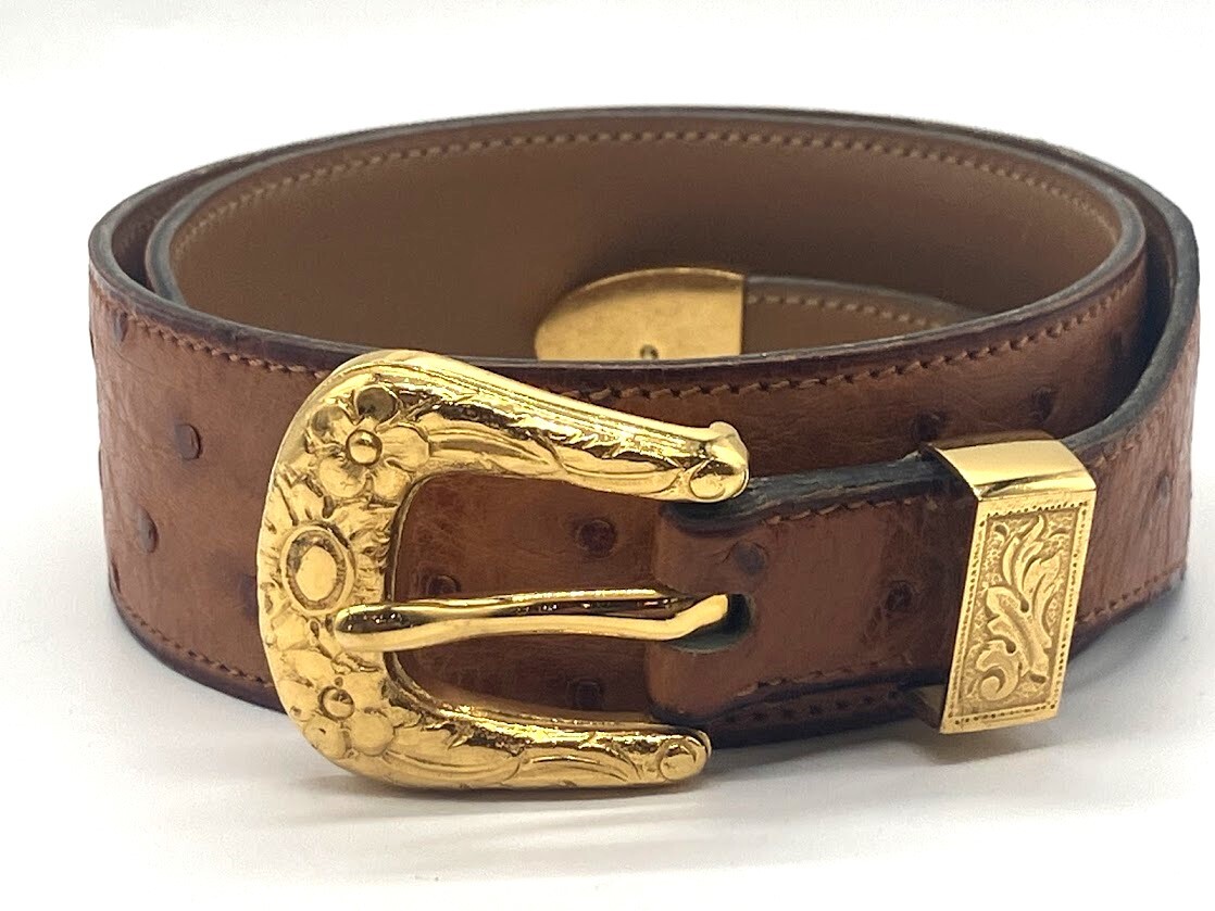 美品】HERMES ☆オーストリッチレザーベルト