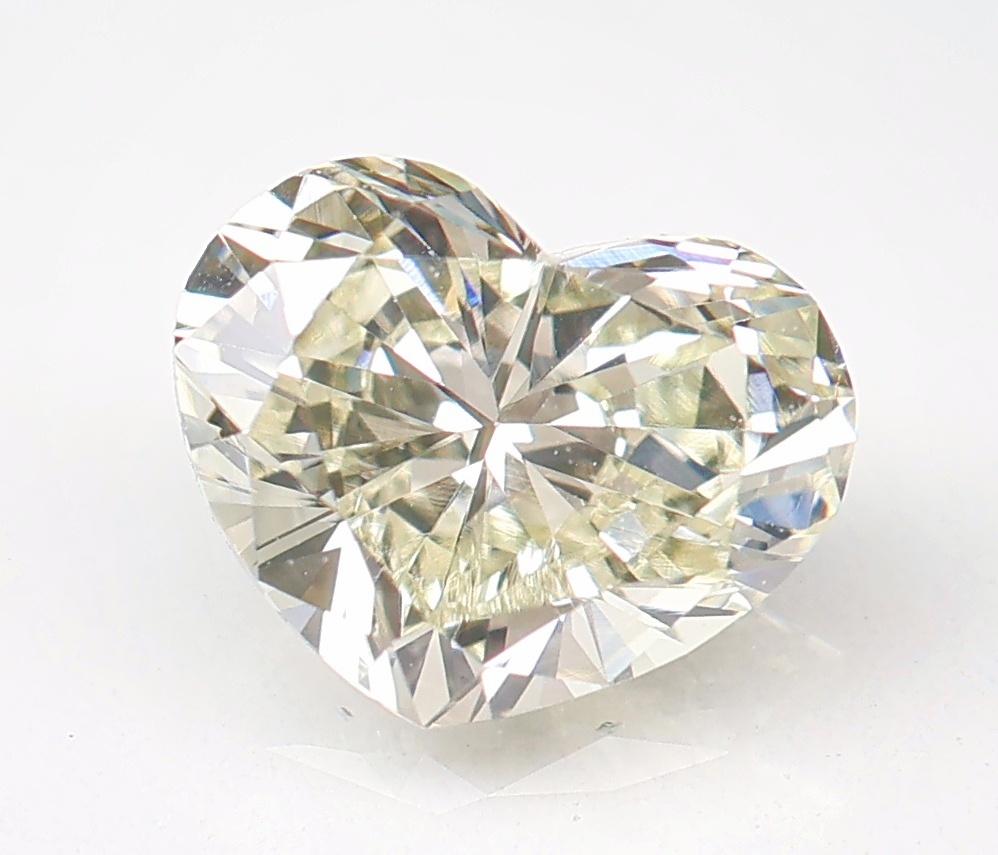 【100円～】VVS2！0.477ct 天然ダイヤ Lカラー (ナチュラルカラー) HS