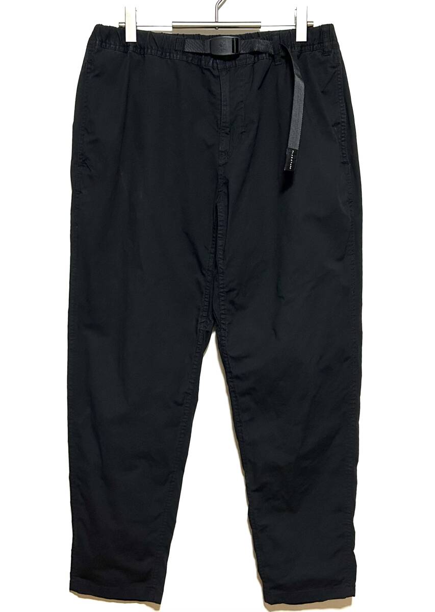 GRAMICCI × F-LAGSTUF-F ピグメントダイ テーパード パンツ（M）黒 グラミチ フラッグスタッフ クライミング ストレッチ ワイド バルーン