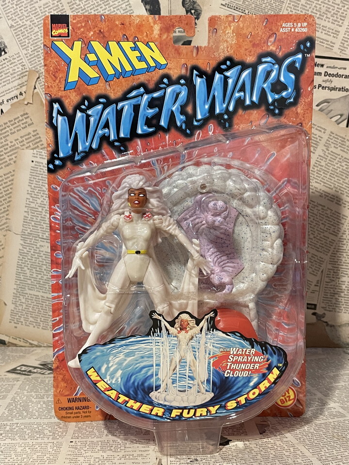 ☆1990年代/Xメン/アクションフィギュア/即決ビンテージ/TOYBIZ/トイビズ/X-Men/Action Figure(Weather Fury Storm/MOC) MA-429