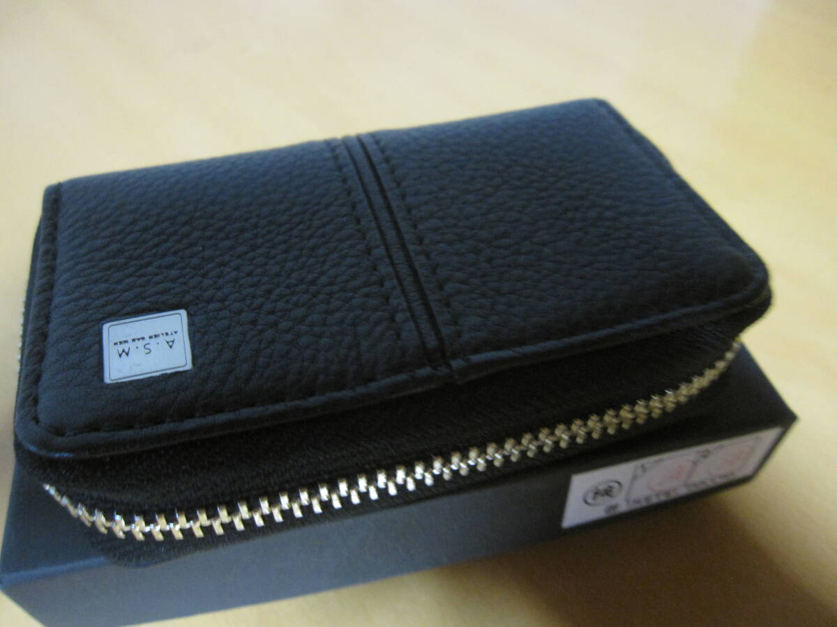  regular price 7700 jpy marks li feed b men key case new goods ATELIER SAB MEN black 15760 2 ps leather 