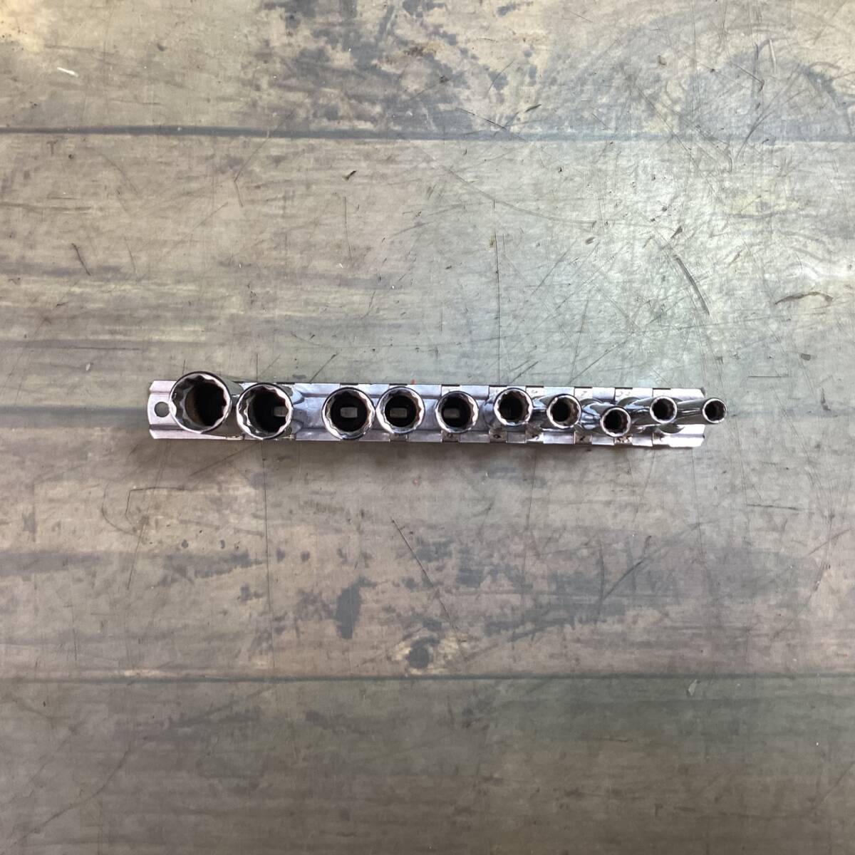 【中古品】 Snap-on スナップオン 差込1/4sq ディープ ソケット 10本セット 5～13mm STMMD5～13 【代引きOK】