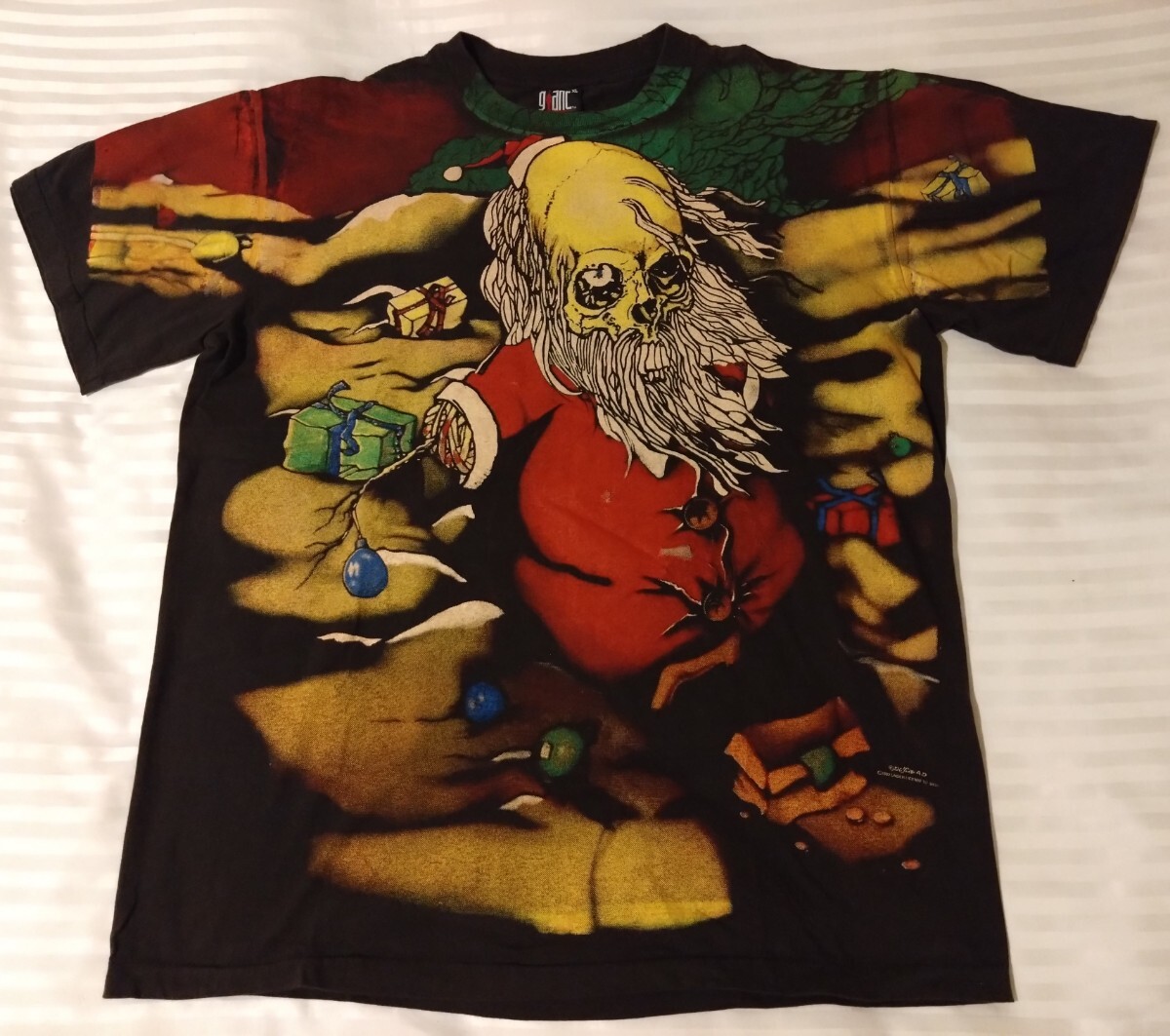PUSHEAD/パスヘッド サンタクロースオールオバーTシャツ XL PUSHEAD/パスヘッド サンタクロースオールオバーTシャツ XL
