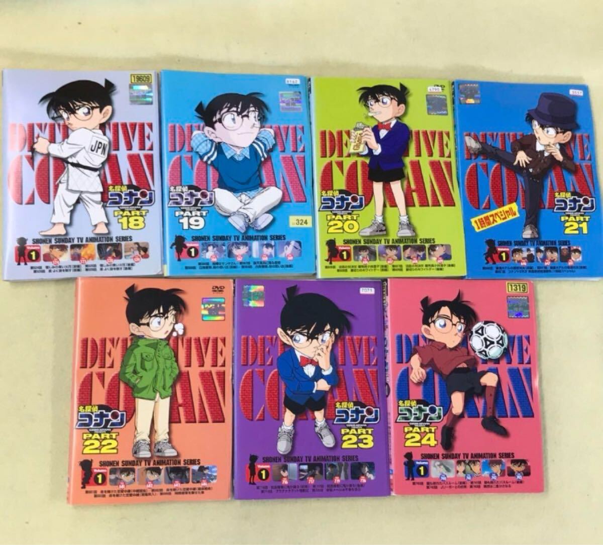 名探偵コナン PART18〜24 64巻セット 管理番号10253 DVD レンタル落ち アニメ