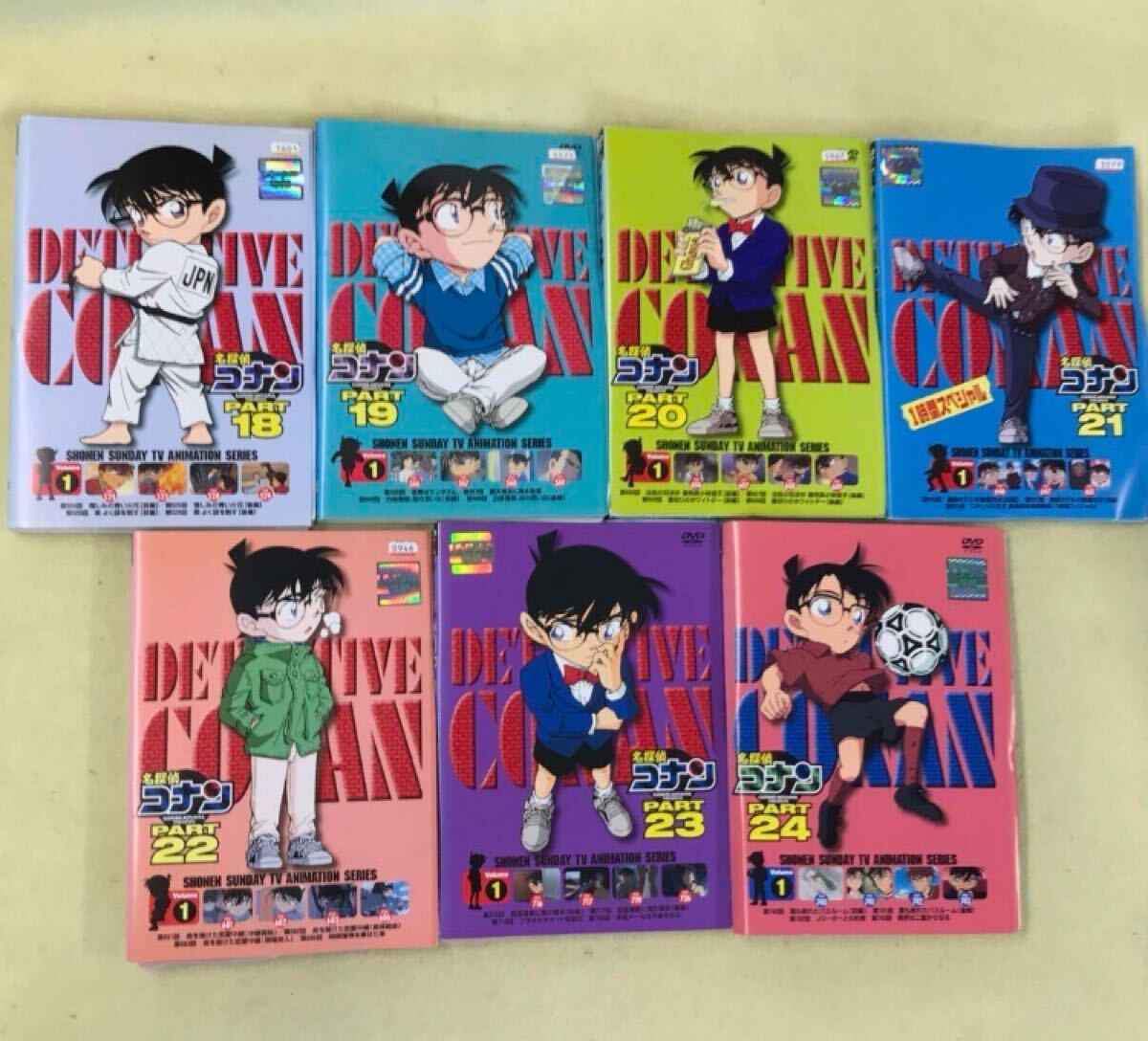 名探偵コナン PART18〜24 64巻セット 管理番号10252 DVD レンタル落ち アニメ