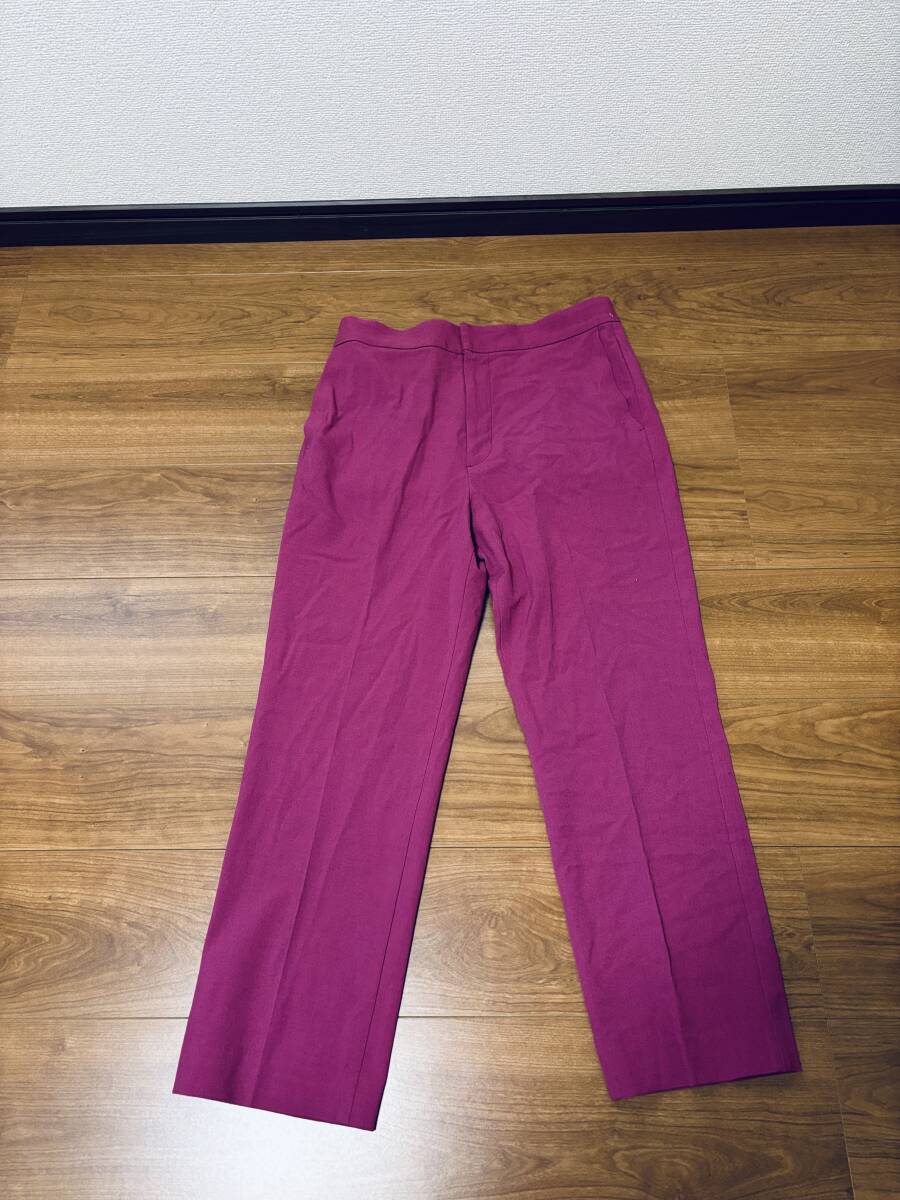 Plage プラージュ　ストレッチ　ストレートパンツ　サイズ３８　パープル系　送料込み　20-030-922-2030-3-0