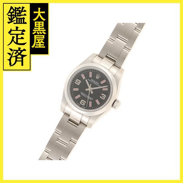 ROLEX ロレックス オイスター パーペチュアル 176200 SS 國(guó)內(nèi)正規(guī) ブラック 369【460】2148103693472