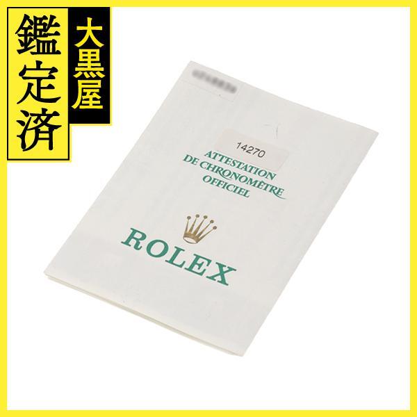 U番年月　ROLEX　ロレックス　エクスプローラーI　14270　SS　ブラック　メンズ　自動(dòng)巻き　2148103704796【432】
