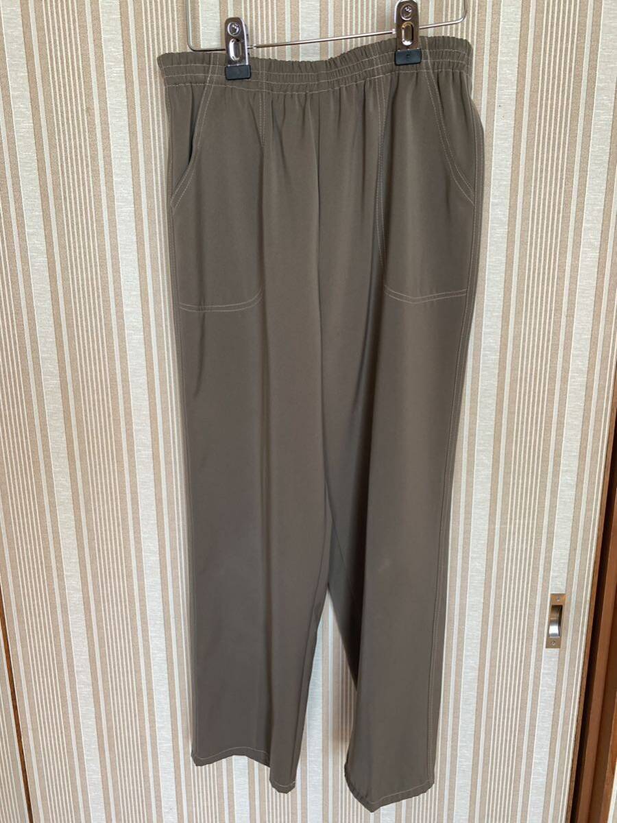 綺麗め中古　パンツ　カーキ系　茶　L_画像1