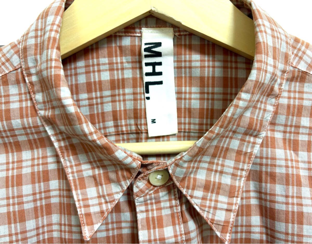 MHL 長袖シャツ メンズ チェック