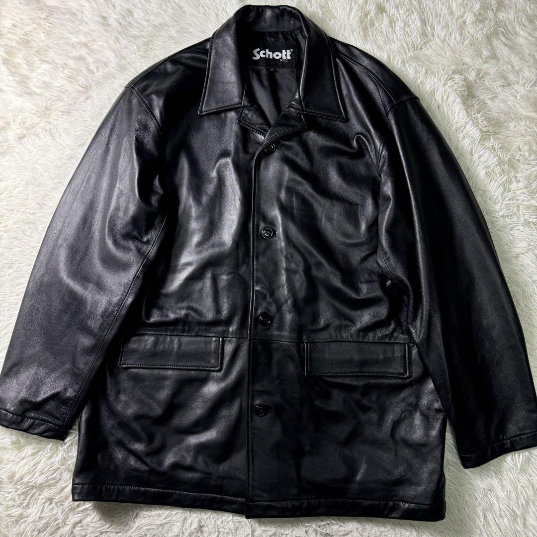 Yahoo!オークション - 極美品/XL schott カバーオール Yahoo!オークション - 極美品/XL schott カバーオール