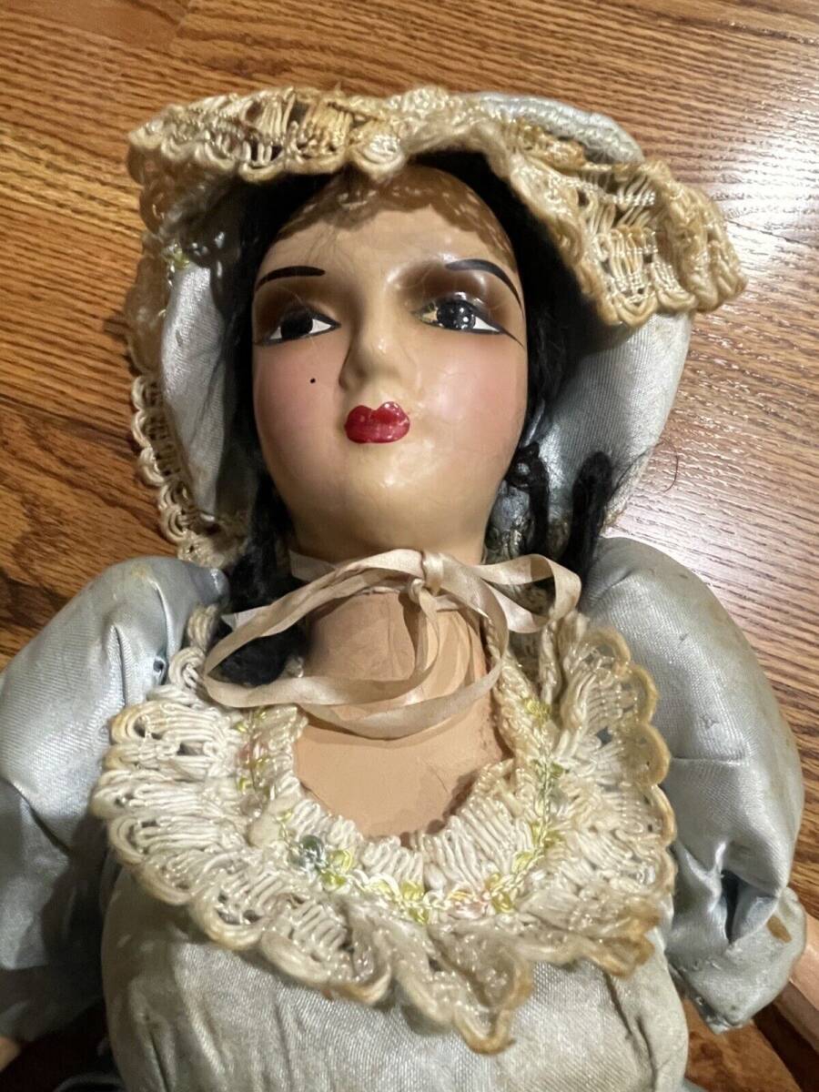 1945年 当時の写真付き 60cm ボルドー人形 ブドワールドール BORDEAUX ANTIQUE DOLL VINTAGE 40’S アンティーク アメリカ フランス