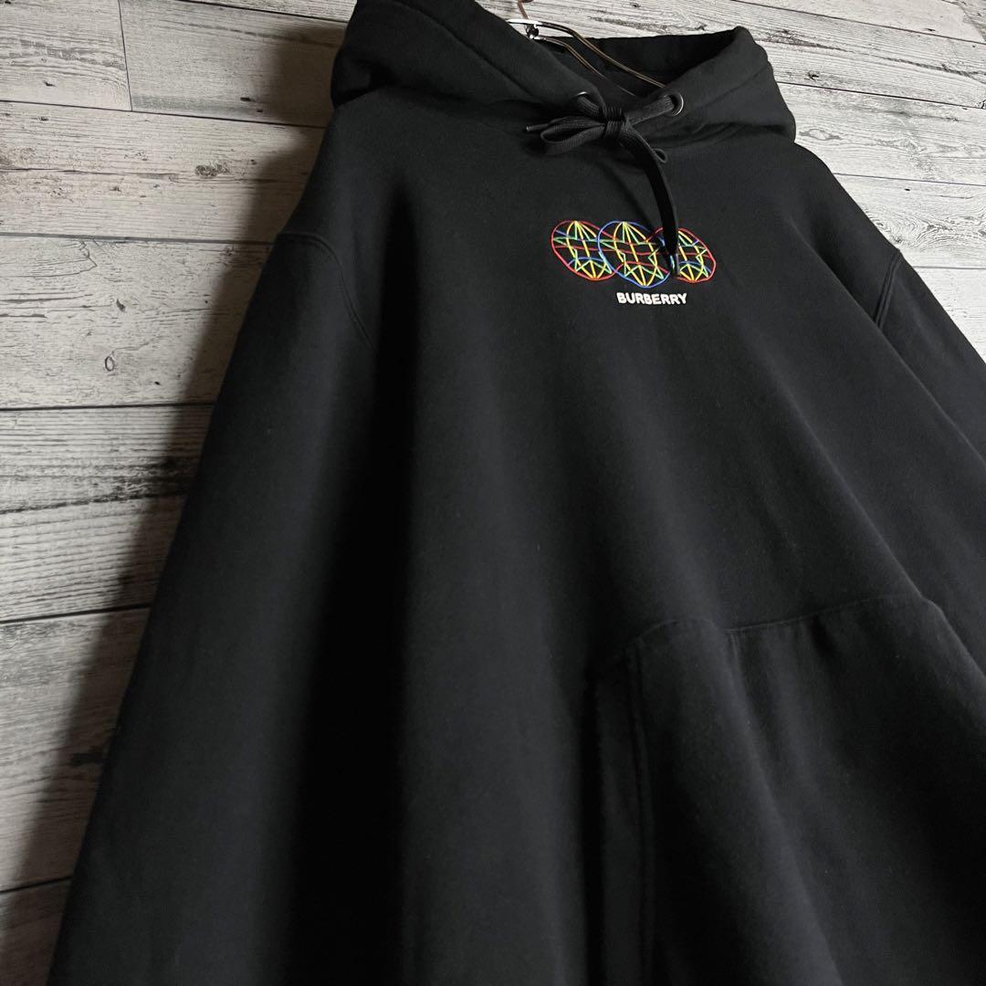 【BURBERRY】レタリングロゴ刺繍 ニットジップパーカー バーバリー センター刺繍ロゴ入りパーカー ティッシ期|Yahoo