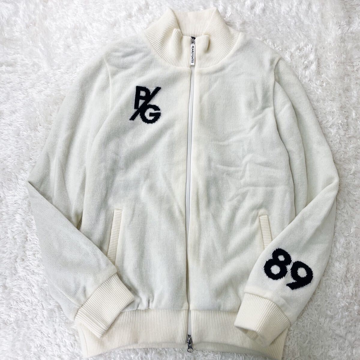 極美品!!パーリーゲイツ PEARLY GATES ニットジャケット ジップ 極美品!!パーリーゲイツ PEARLY GATES ニットジャケット ジップ