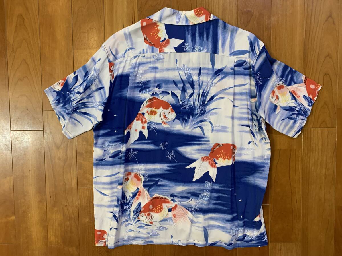 サンサーフ　金魚　Mサイズ サンサーフアロハMサイズ 金魚柄