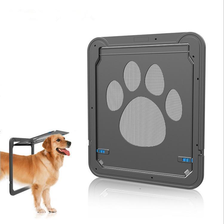 .《新品・送料無料》網戸専用ペットドア キャットドア犬猫自動ロックお散歩運動不足