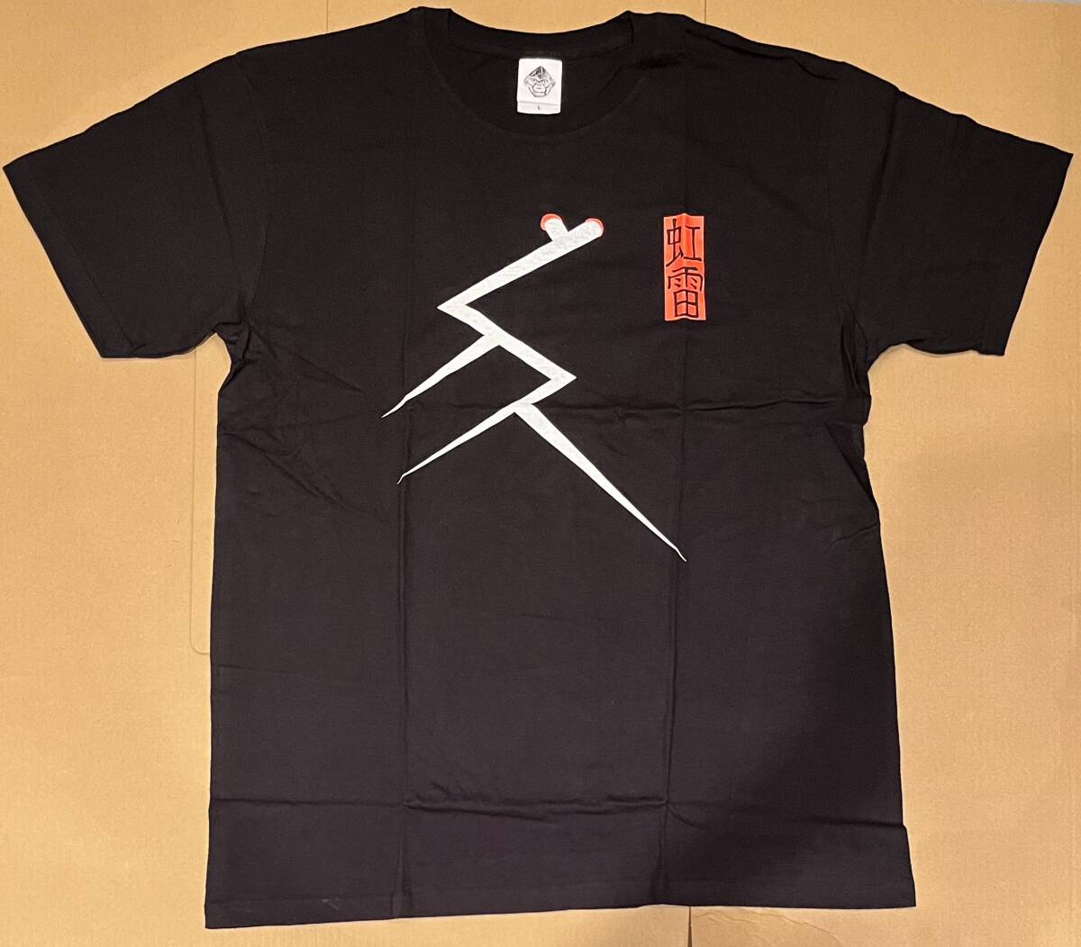 ◇新品未使用!ツアーTシャツ◇ザ・クロマニヨンズ 虹雷 RAINBOW THUNDER Lサイズ 黒 ブルーハーツ ハイロウズ 甲本ヒロト 真島昌利