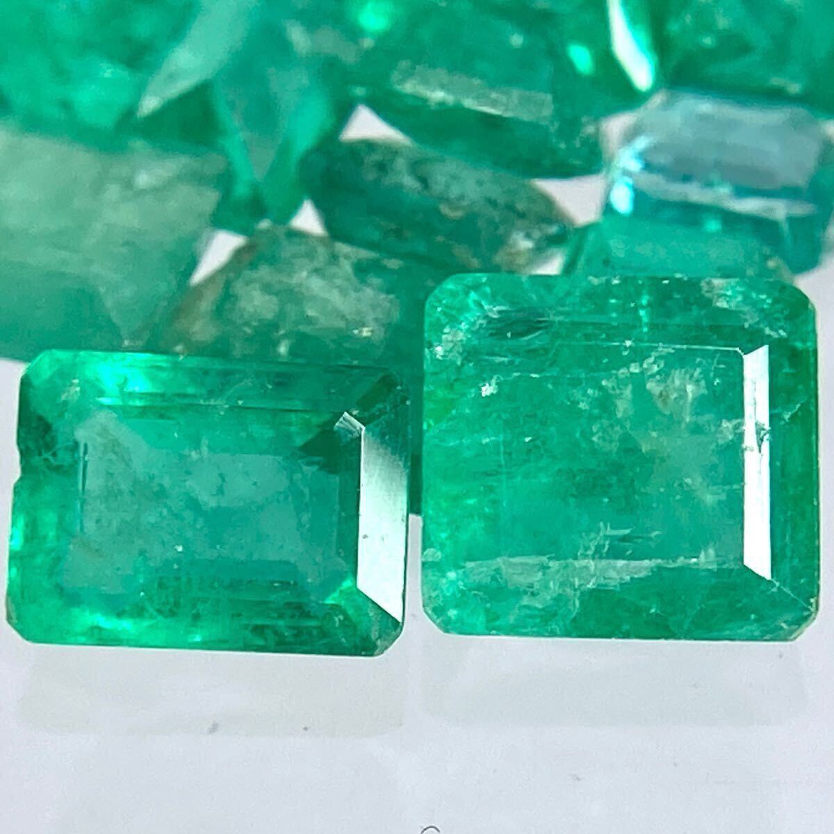 ●天然エメラルドおまとめ20.0ct●o ルース 裸石 宝石 ジュエリー jewelry emerald beryl ベリル 緑玉 w3 a24