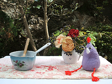 フランス　ヴィンテージ　ミルクパン　ホーロー　スモールパン　なべ　お花柄　JAPY