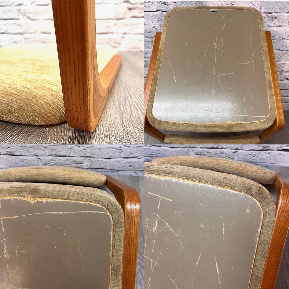 * бесплатная доставка * ( ho ) Tendo Mokko сиденье "zaisu" б/у товар мир современный * Iwate цветок шт departure *