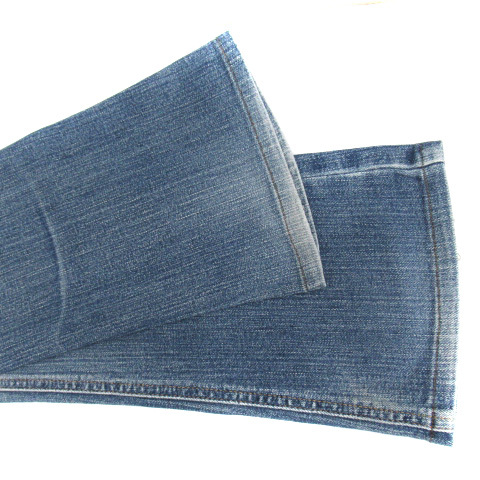 C17si- seven tea n Denim pants jeans flair long height woshu processing W26 L32 light blue light blue /SM11 lady's 