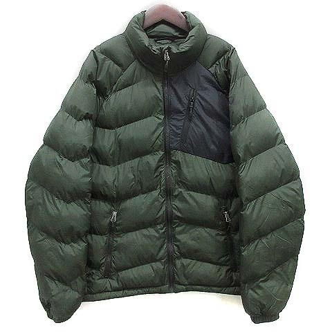  Logos LOGOS Thermo aThermore cotton inside stand puff jacket green green L 3433-3356 men's 