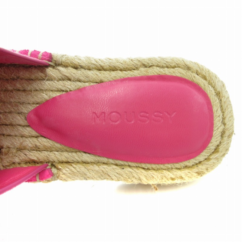  Moussy MOUSSY JUTE FLAT SANDALS сандалии туфли без застежки L 24.5cm розовый /BL 0927 женский 