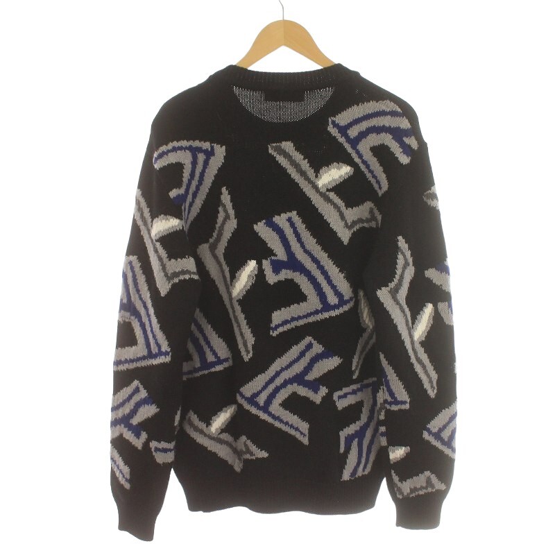 フェンディ FENDI 21AW FFフラグメント ニット セーター 長袖 フェンディ FENDI 21AW FFフラグメント ニット セーター 長袖