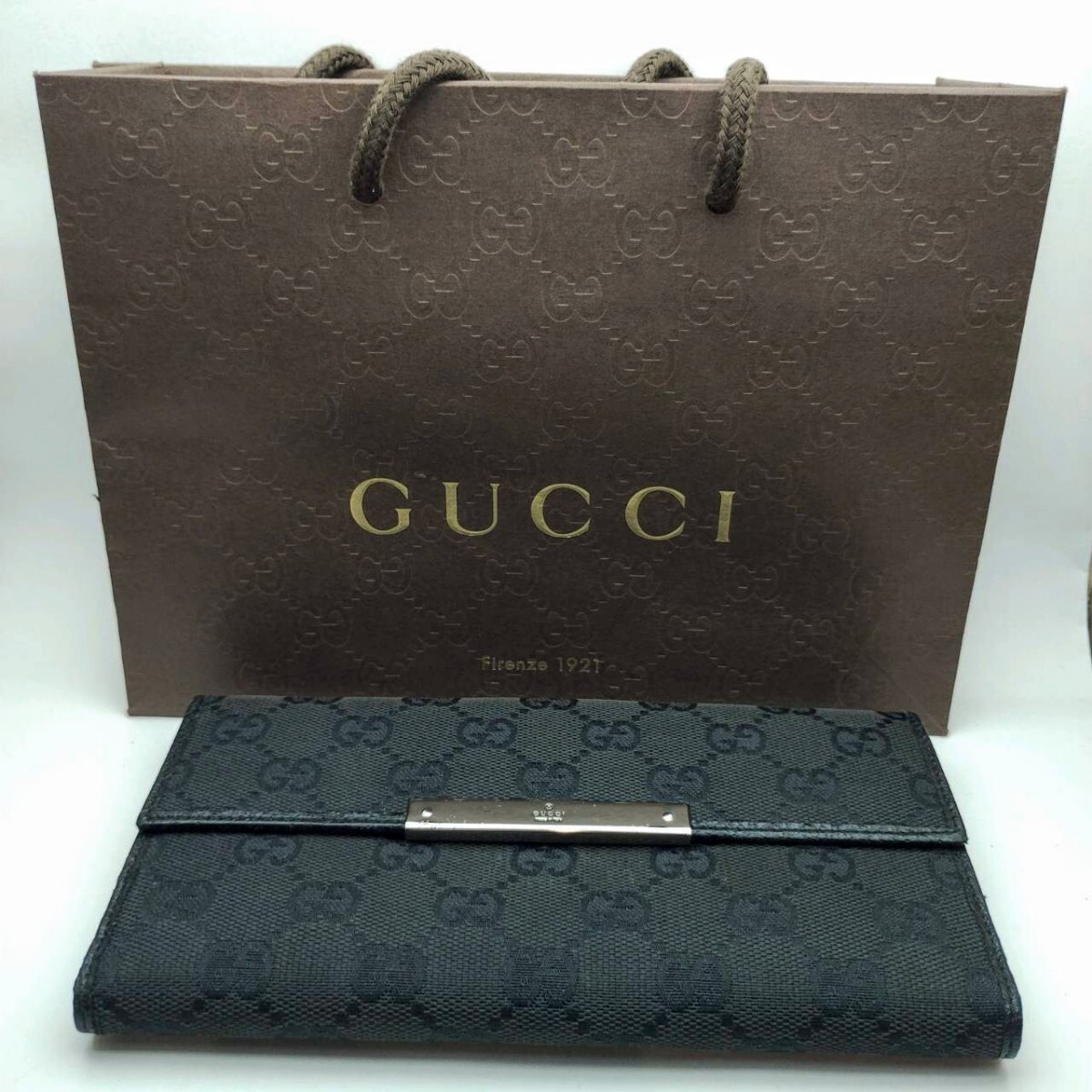 グッチ　 GUCCI　 長財布　 財布　袋付き　メモA９